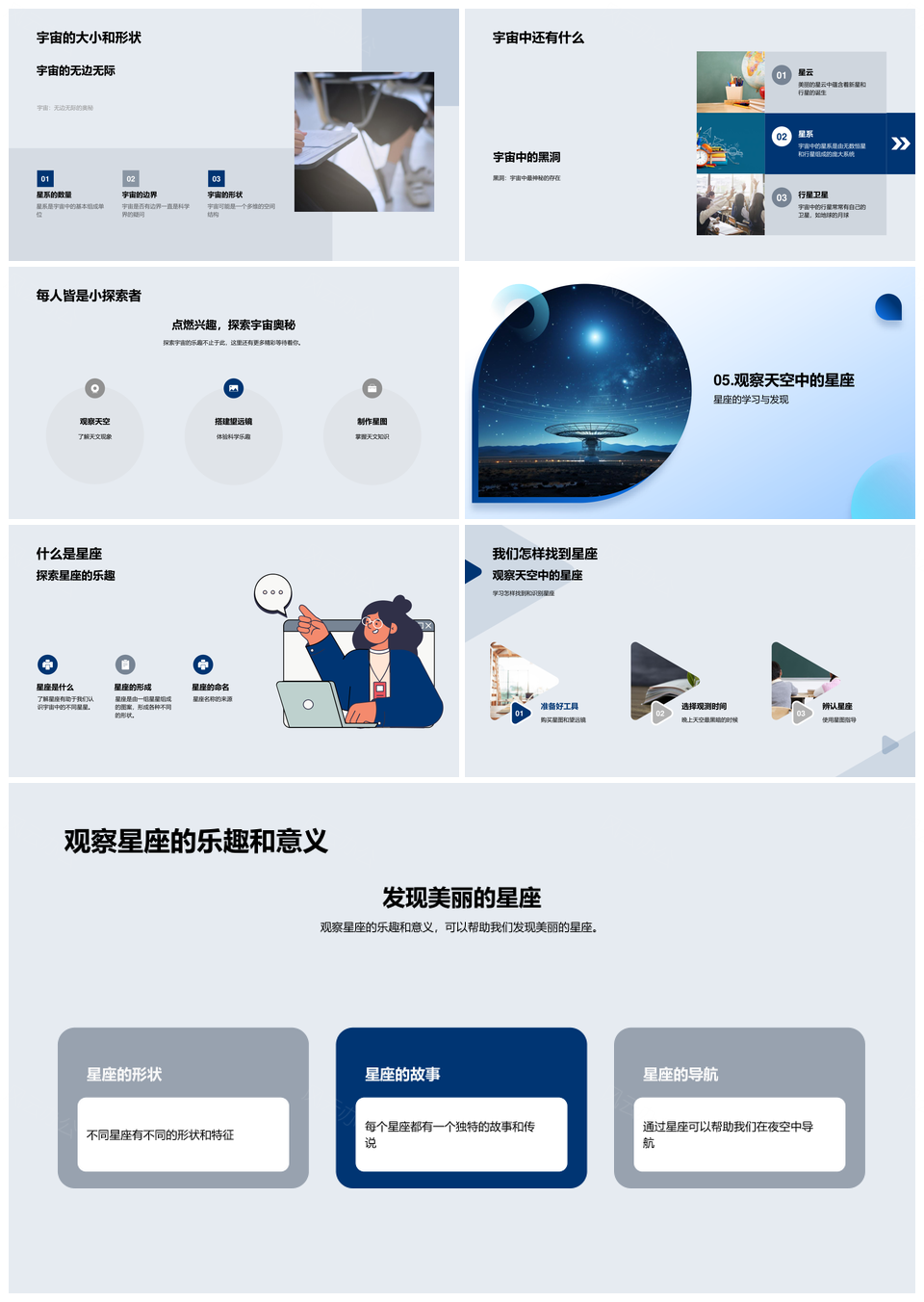 无尽宇宙太空科学探索太阳系行星奥秘PPT模板