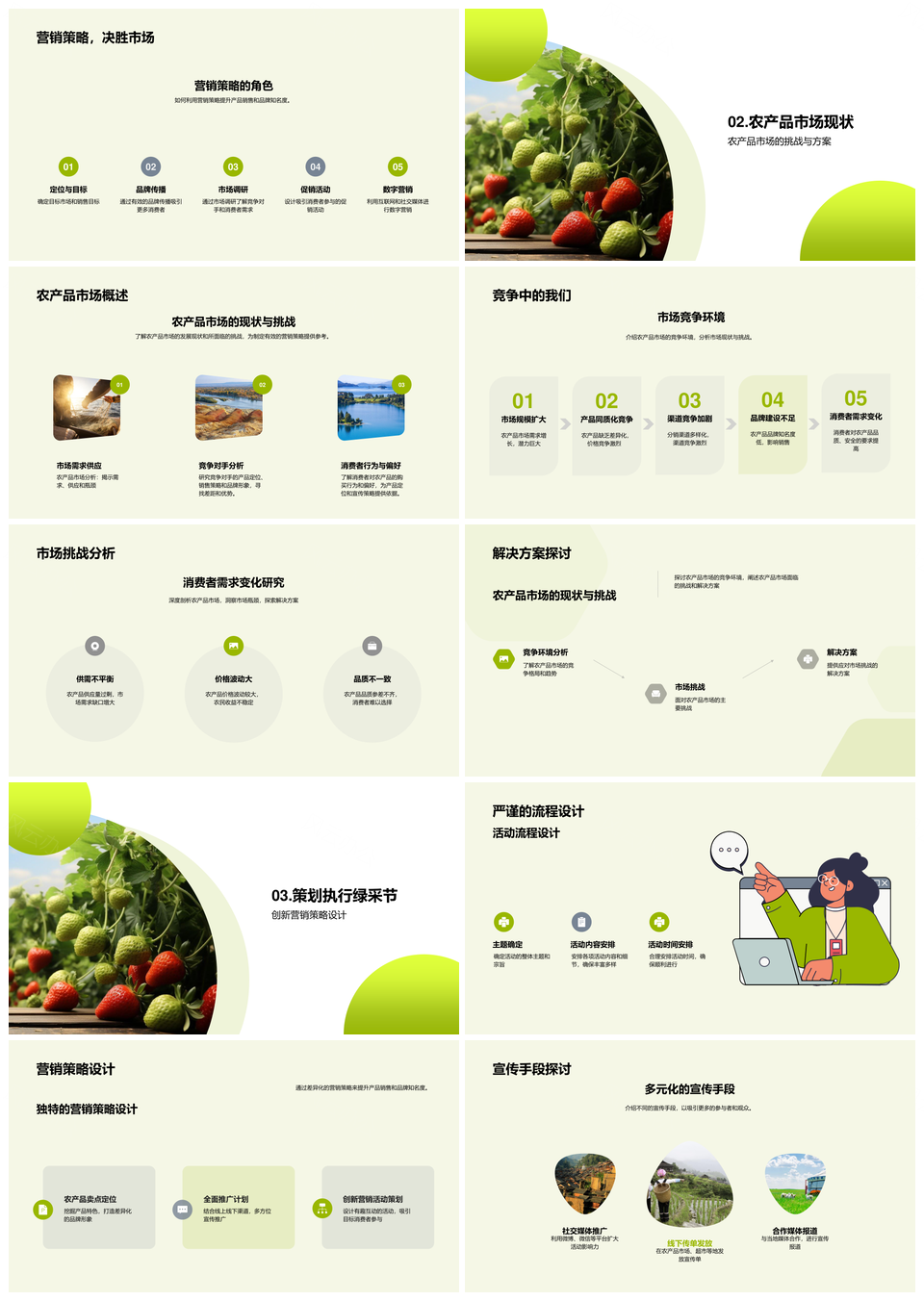 绿采节策划秘籍提升农产品品牌销量PPT模板
