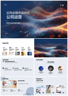 金融市场走势分析优化公司运营发展规划PPT模板