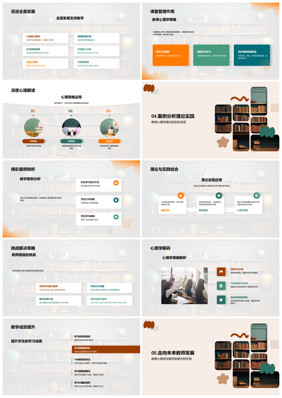 2025教育心理学视域教师成长与学生心理教学策略PPT模板