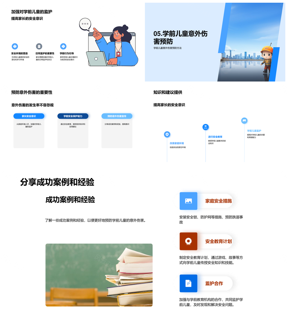 学前儿童安全卫士家长守护指南PPT模板