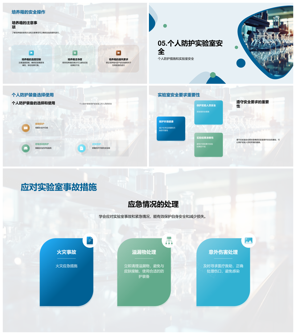 生物实验室安全操作规程主任指导风险预防PPT模板