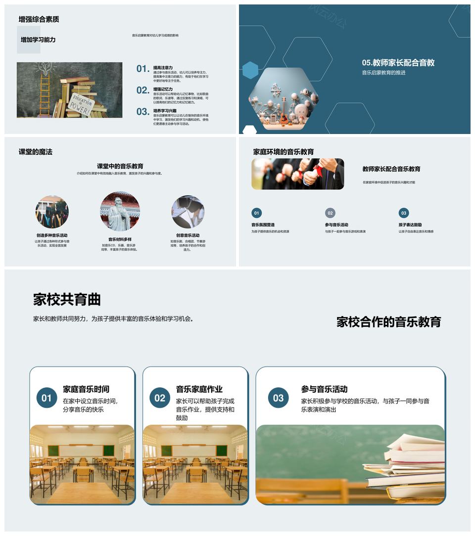 幼儿音乐教育理论实践启蒙审美人格塑造PPT模板