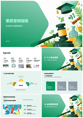 2025素质答辩专业知识与全面素质提升指南PPT模板