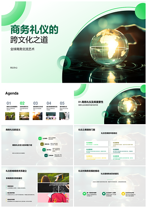 全球商务礼仪跨文化要诀PPT模板