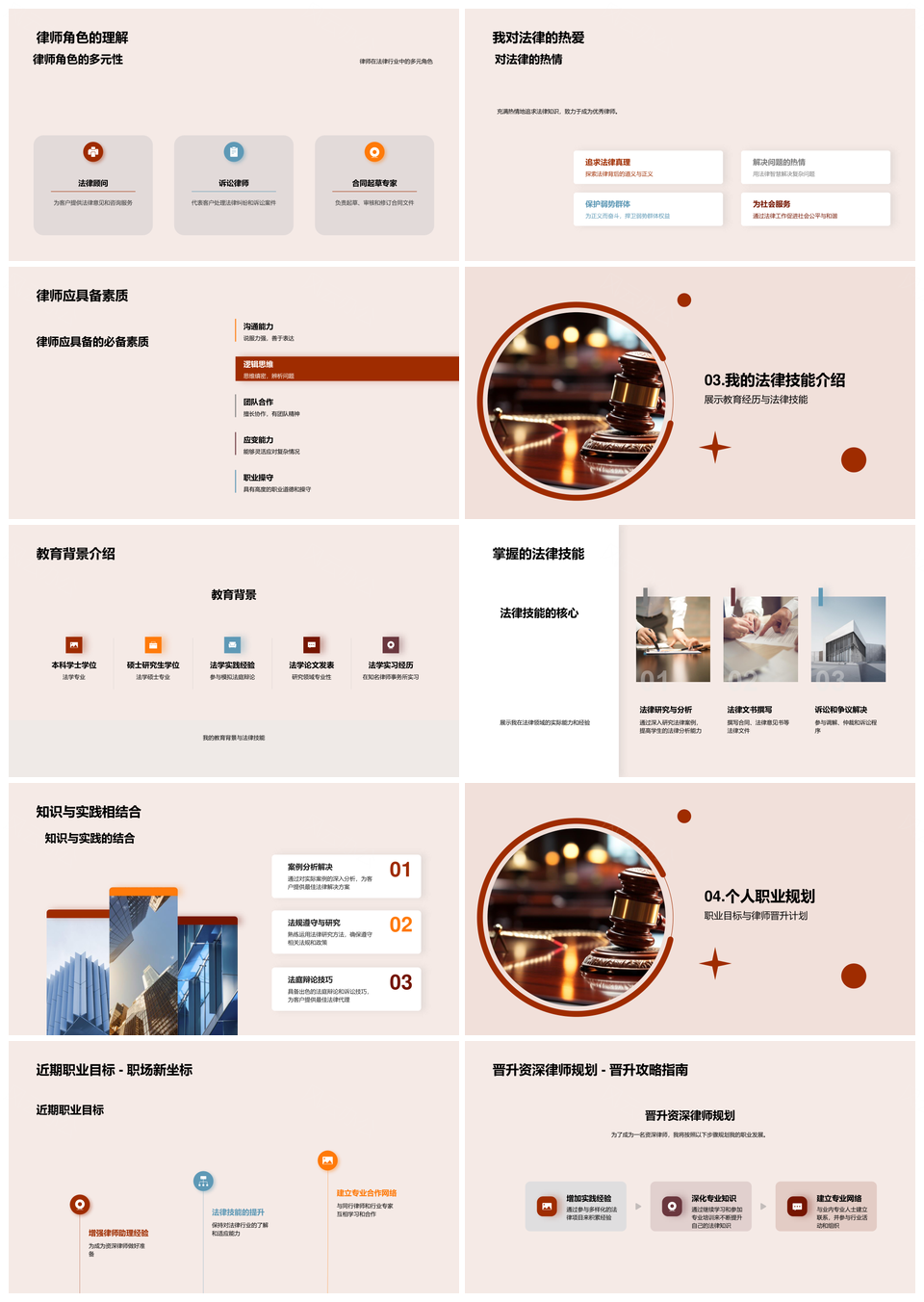 律师之路教育职业规划与全球法律趋势技术创新技能PPT模板
