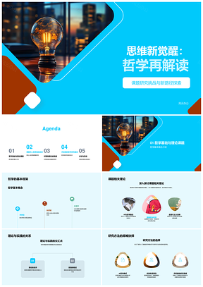 哲学再解读思维觉醒新研究路径探索PPT模板