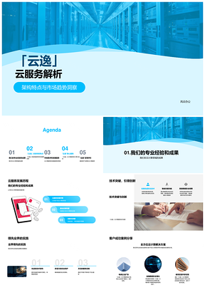 云逸云计算服务技术优势与市场趋势解析PPT模板