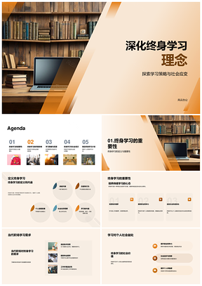 终身学习驱动职业发展个人成长策略PPT模板