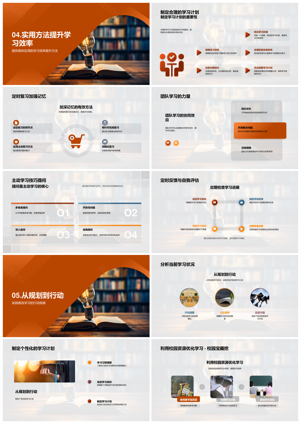 科学策略高效学习升级主动协作时间管理PPT模板