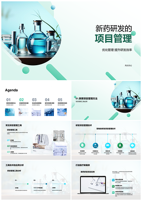 新药研发项目管理优化提升研发效率PPT模板