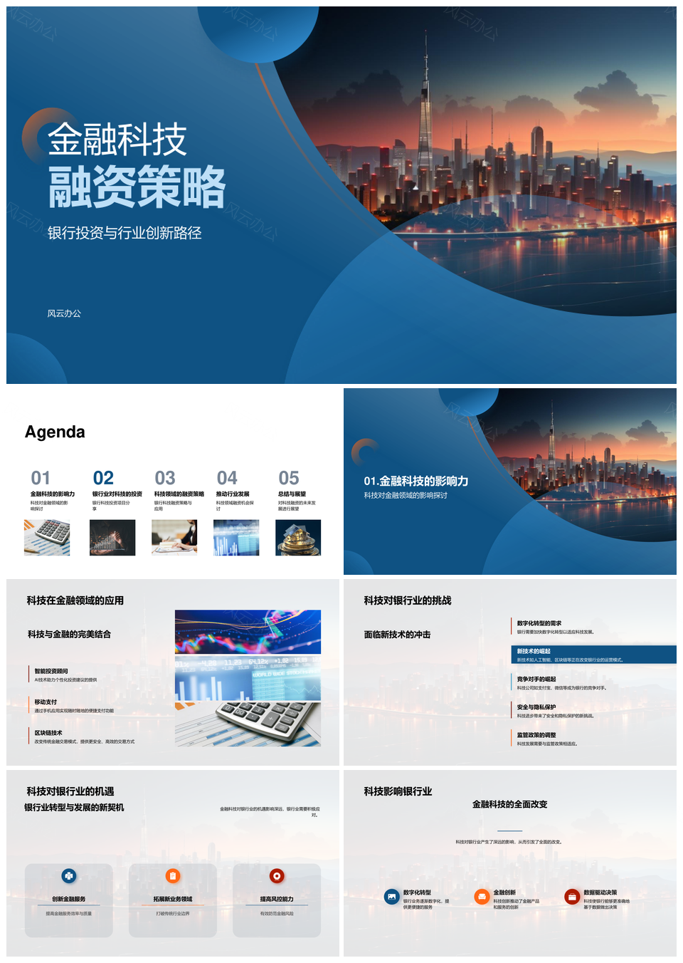 金融科技银行投资融资策略创新路径PPT模板