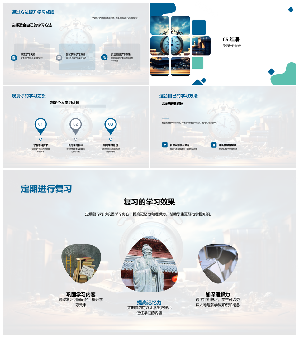 初二高效学习策略时间规划与分科方法PPT模板