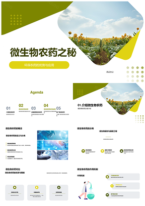 微生物农药潜力解析与农学应用PPT模板