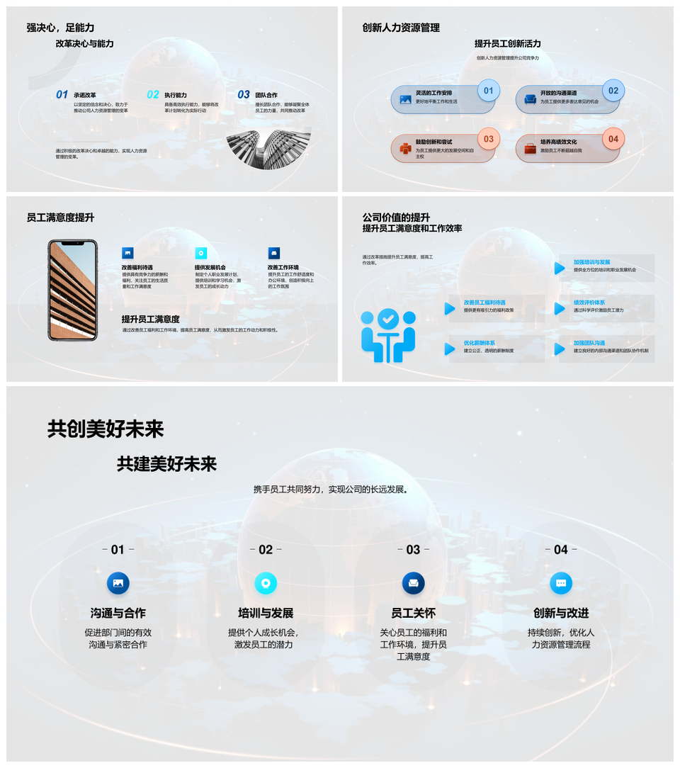 人力资源总监策略改革引领团队文化管理PPT模板