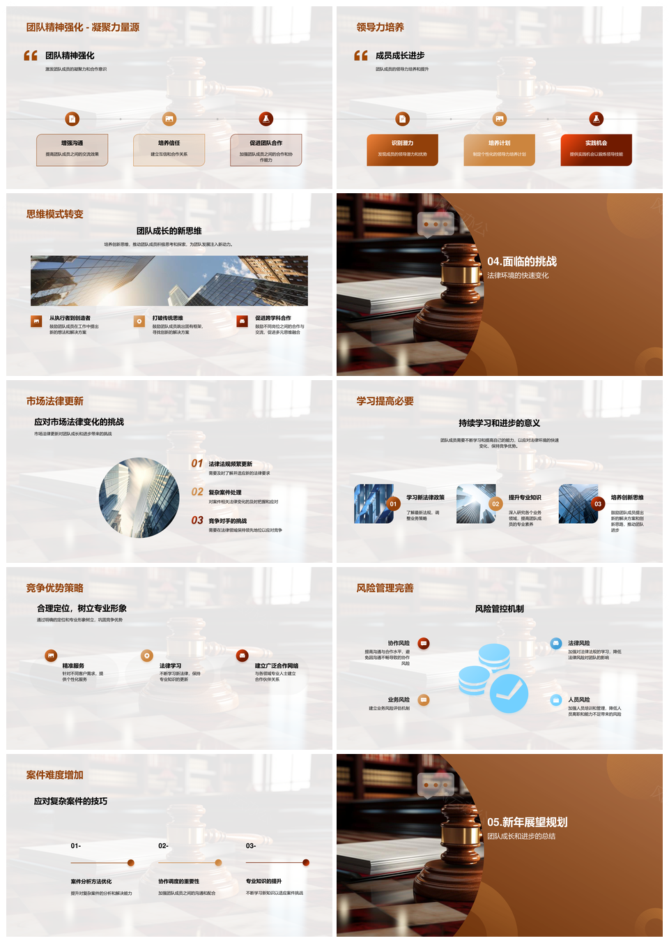 法律战队迎挑战构变精案拓域共成长PPT模板