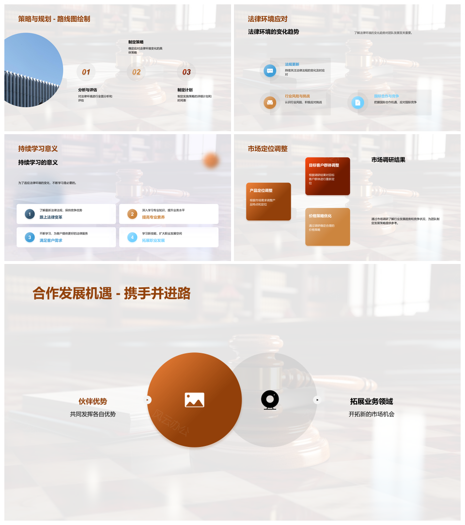 法律战队迎挑战构变精案拓域共成长PPT模板