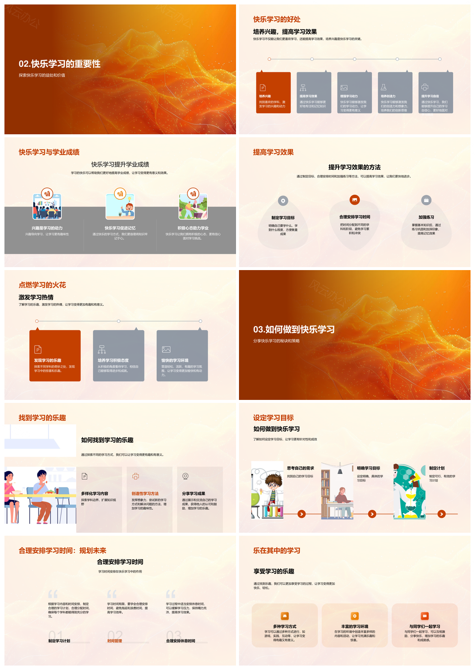 快乐学习法激发兴趣高效提升成绩PPT模板