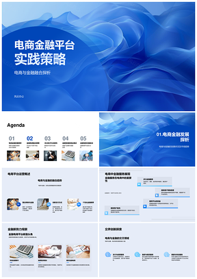 电商金融平台合规设计技术支持用户体验策略PPT模板