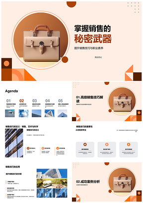 销售秘密武器职业素养服装时尚专家技巧PPT模板