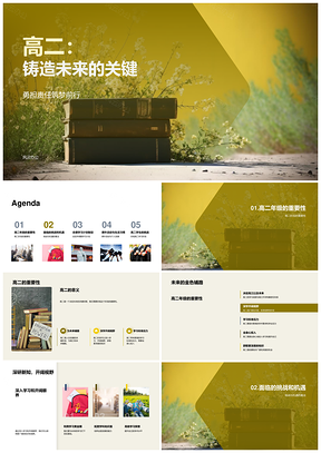 高二全心投入迎战挑战创未来PPT模板