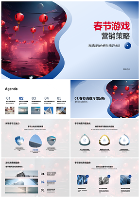 春节游戏市场趋势与营销策略计划PPT模板