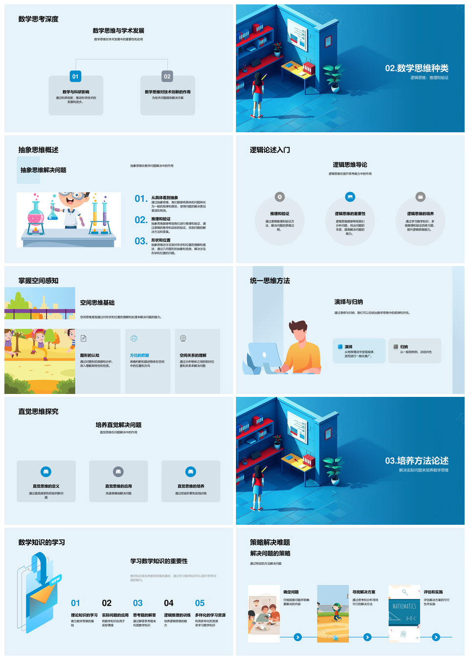 数学思维逻辑抽象空间培养教学课件