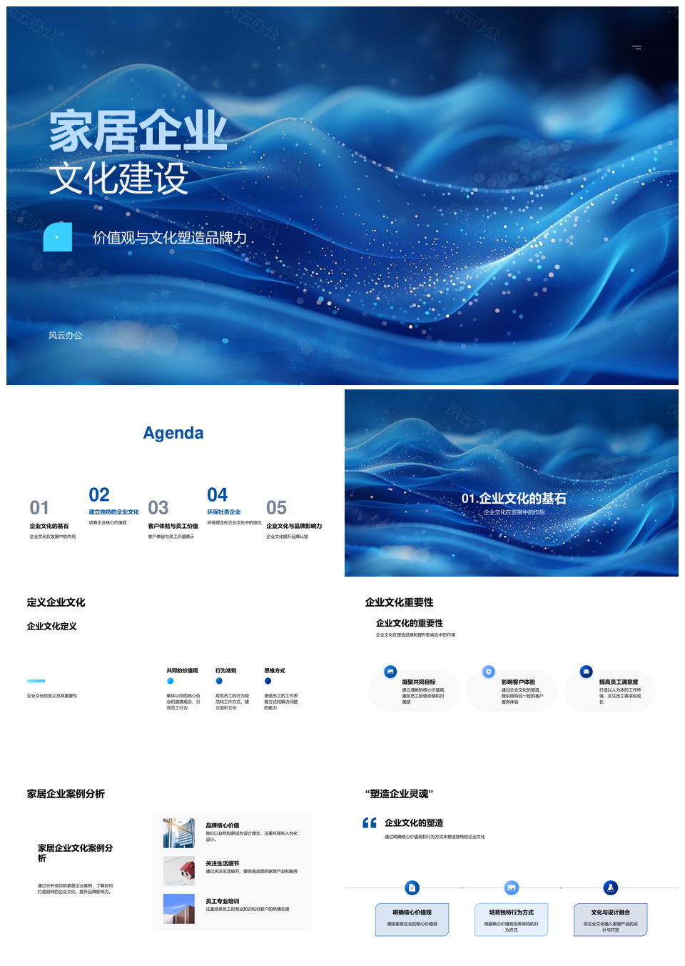 家居企业文化建设核心价值观品牌力产品设计PPT模板