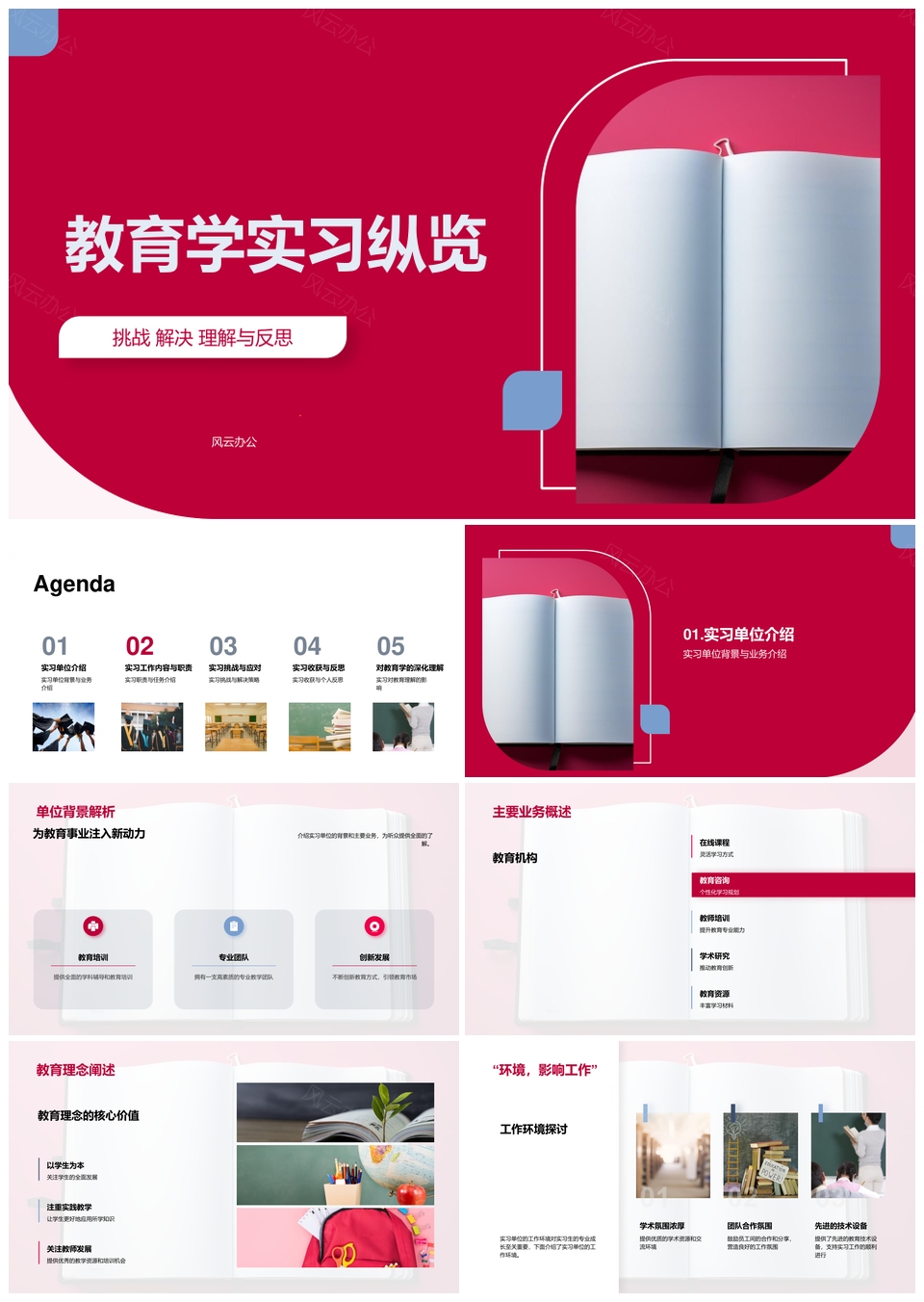 教育学实习挑战解决策略与理念反思PPT模板