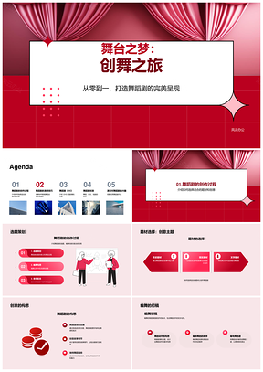 高中生芭蕾舞剧创编演绎之旅PPT模板