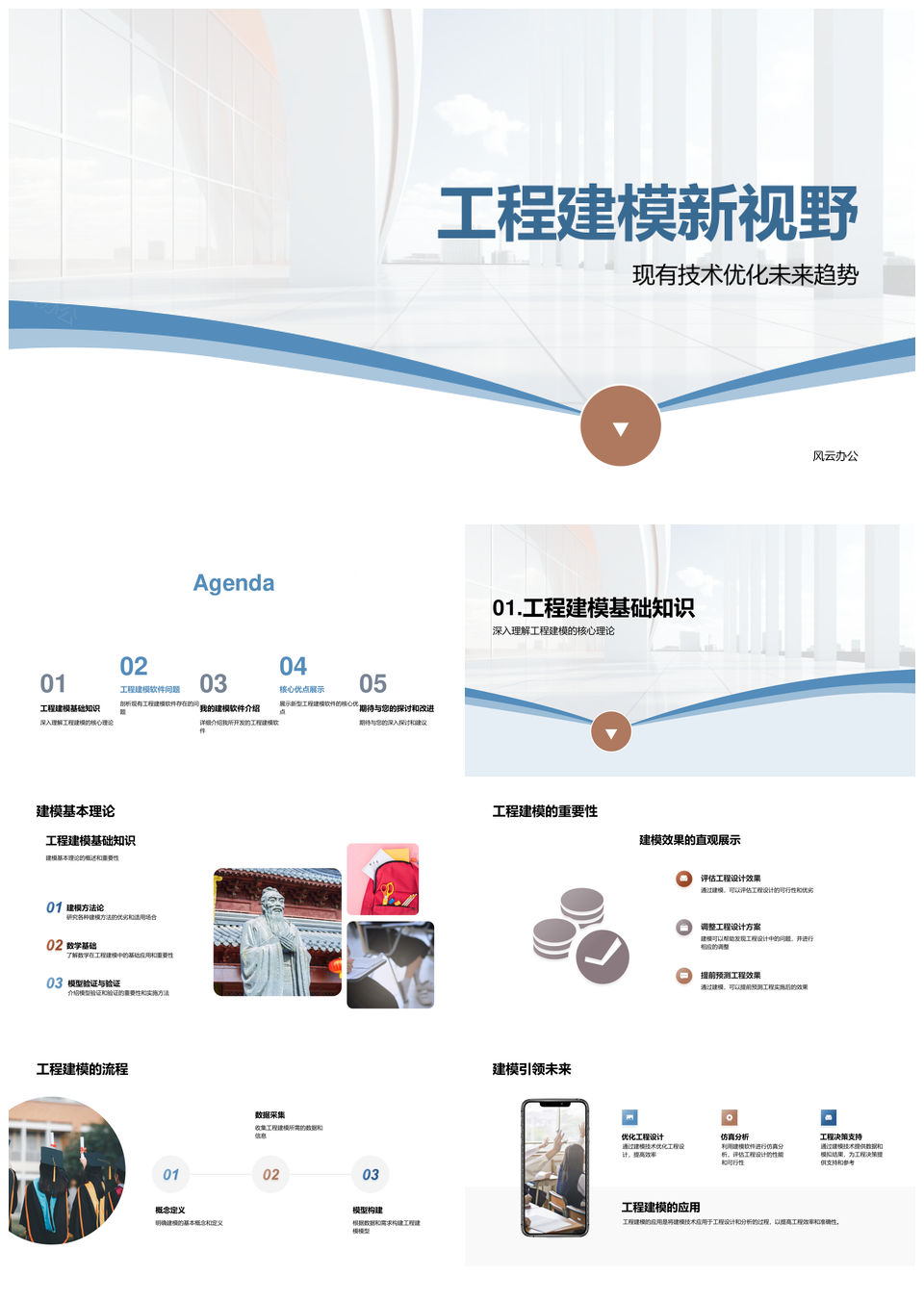 工程建模软件开发优化算法突破功能局限高效应用PPT模板