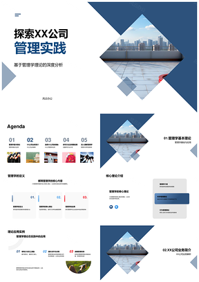 XX公司管理实践理论定量深度分析PPT模板