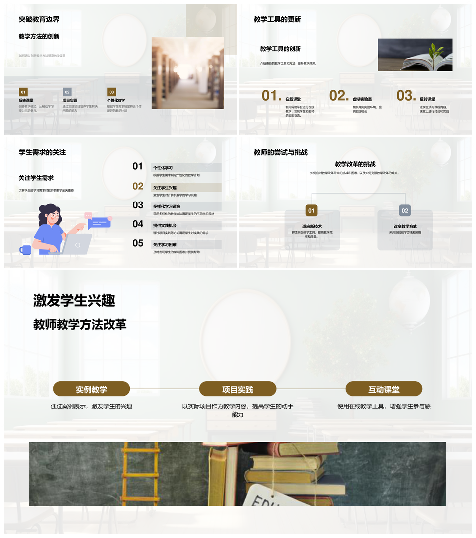 高中计算机教改新工具与课堂实践PPT模板