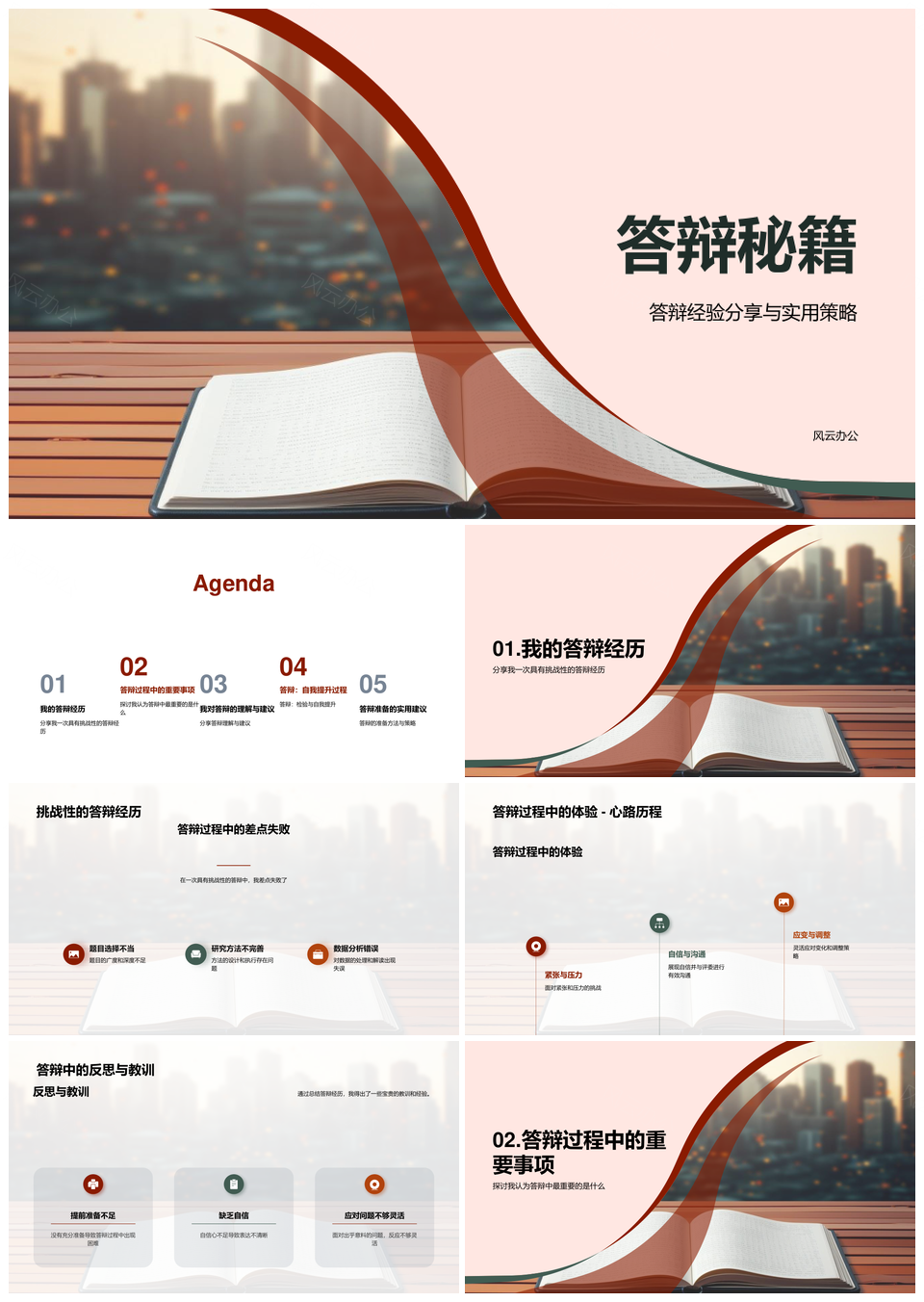 答辩秘籍实战经验与核心问题解析PPT模板