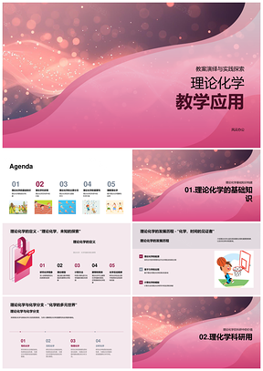 理论化学计算模拟反应机制教学应用PPT模板