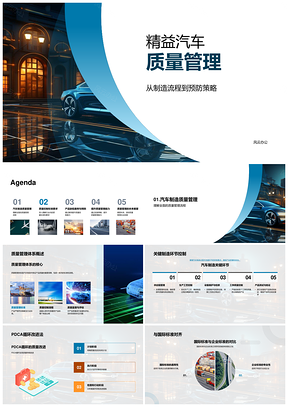 精益汽车制造流程质量控制PDCAISO预防策略PPT模板
