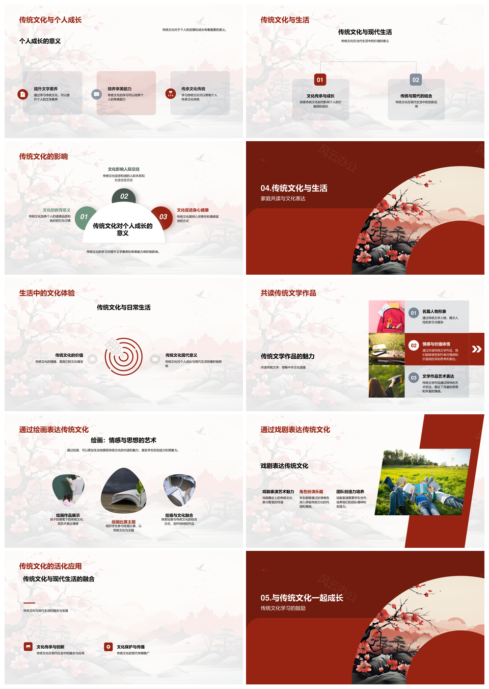 中华成语诗词赏析传承文学审美素养PPT模板