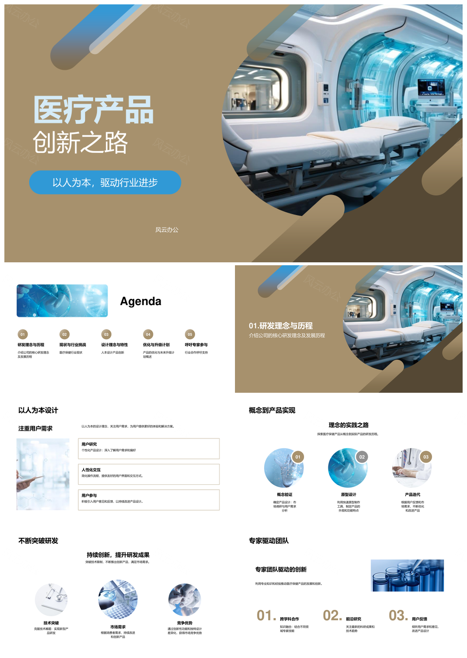 医疗设备以人为本创新研发应对挑战PPT模板