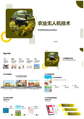 农业无人机新型控制系统应用挑战PPT模板