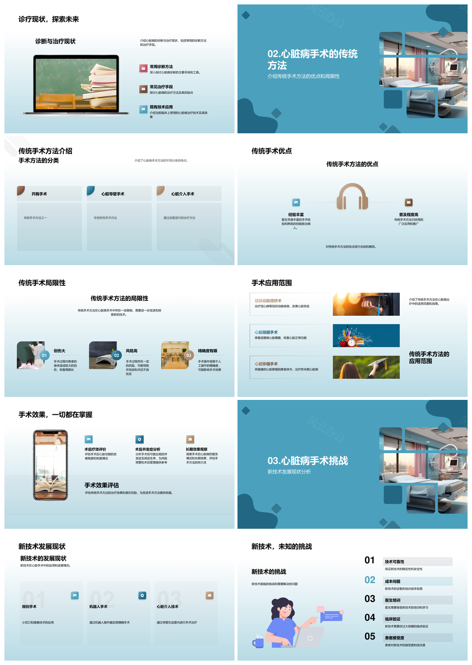 心脏病诊疗新技术微创机器人应用进展PPT模板