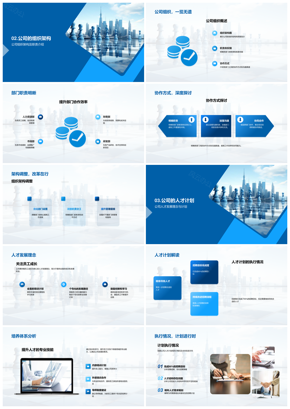 人才战略布局提升竞争力共赢未来PPT模板