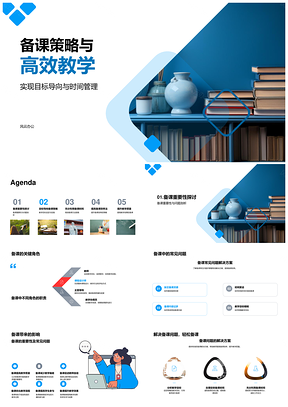 目标导向备课策略时间管理促高效教学PPT模板