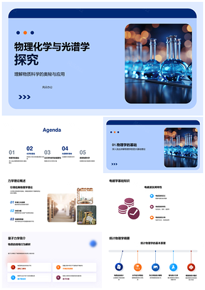 物理化学光谱学交叉研究物质科学理论PPT模板