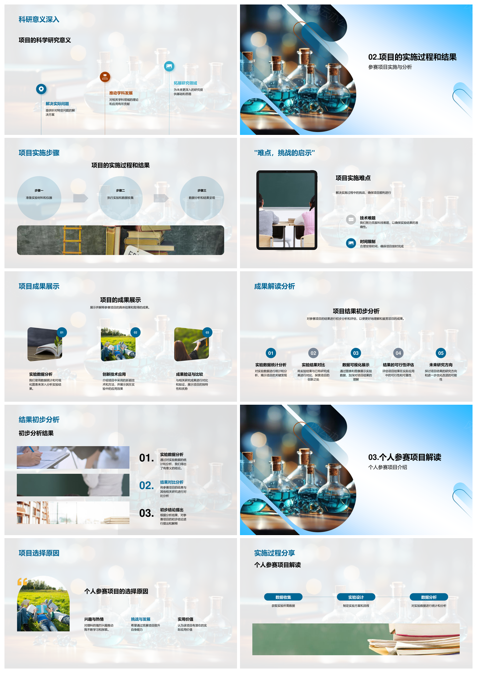 理科竞赛显微镜项目科研优势前景解析PPT模板