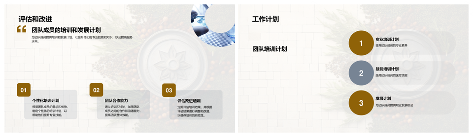 中医医院院长团队年中总结上半年就诊疗效中草药PPT模板