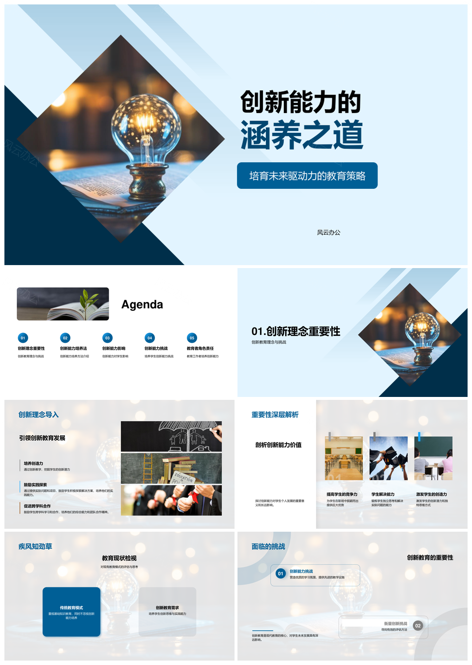教育策略驱动学生创新能力培养PPT模板