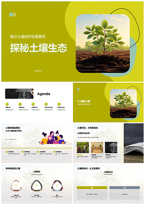 小学科学探索土壤生态形成与保护PPT模板