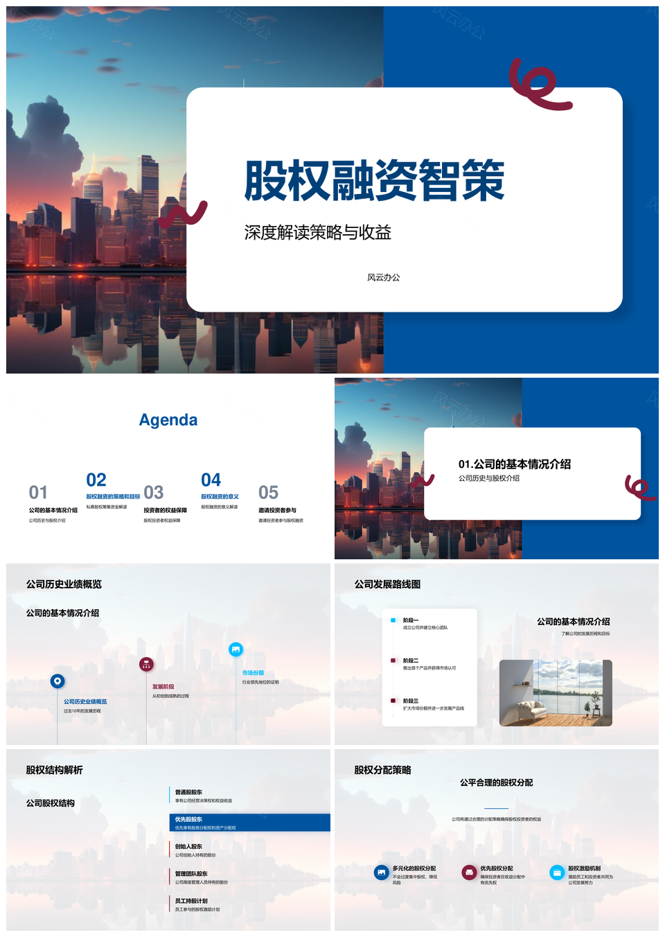 房地产私募股权融资结构智策资本收益PPT模板
