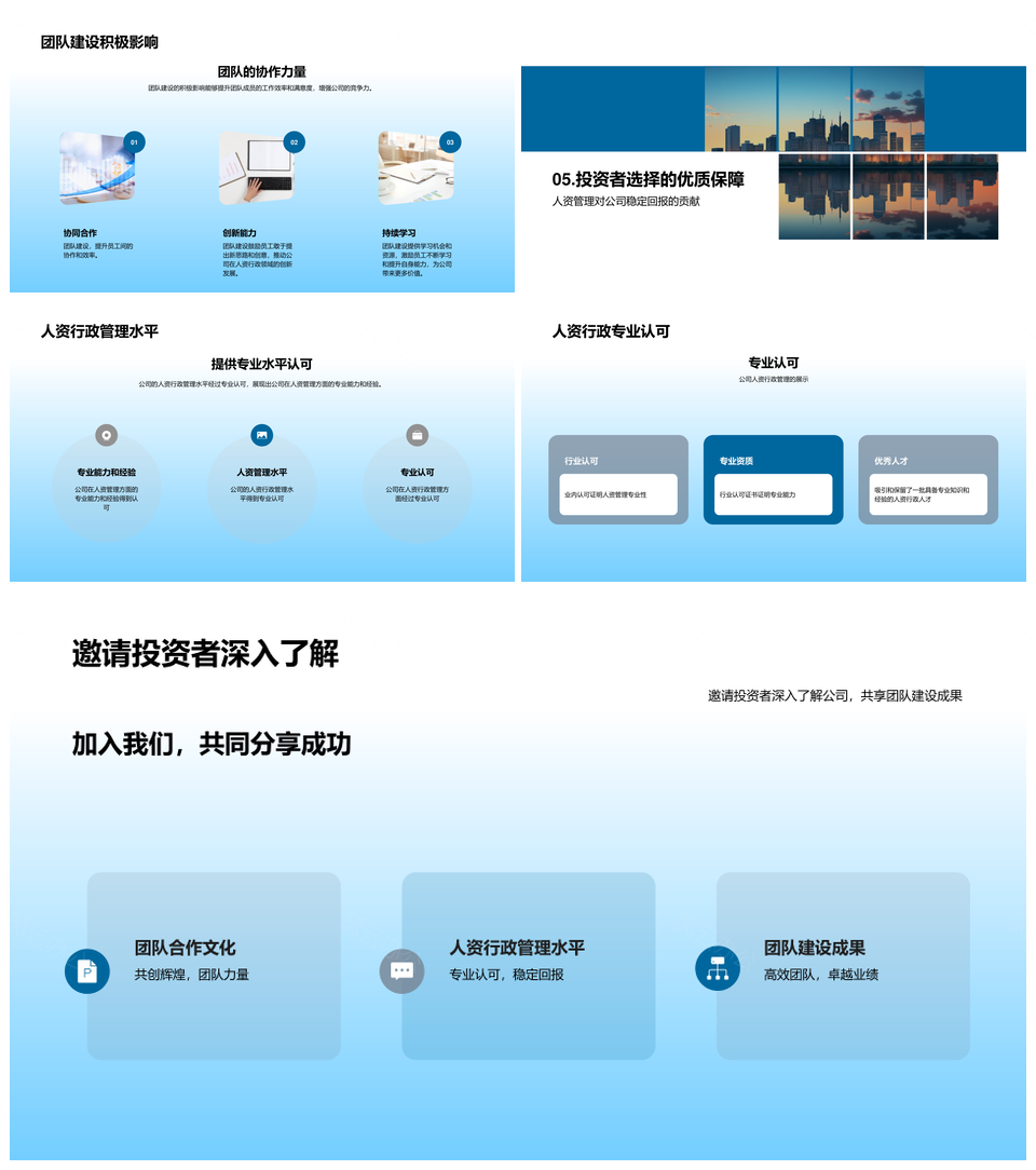 优化人资策略构建高效团队提升公司价值PPT模板