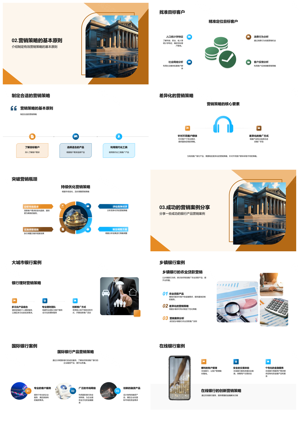 银行产品分类精准营销策略目标客户工具PPT模板